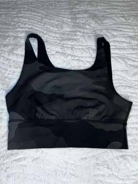 OFFLINE by Aerie Camo Sports Bra with Back Cutout